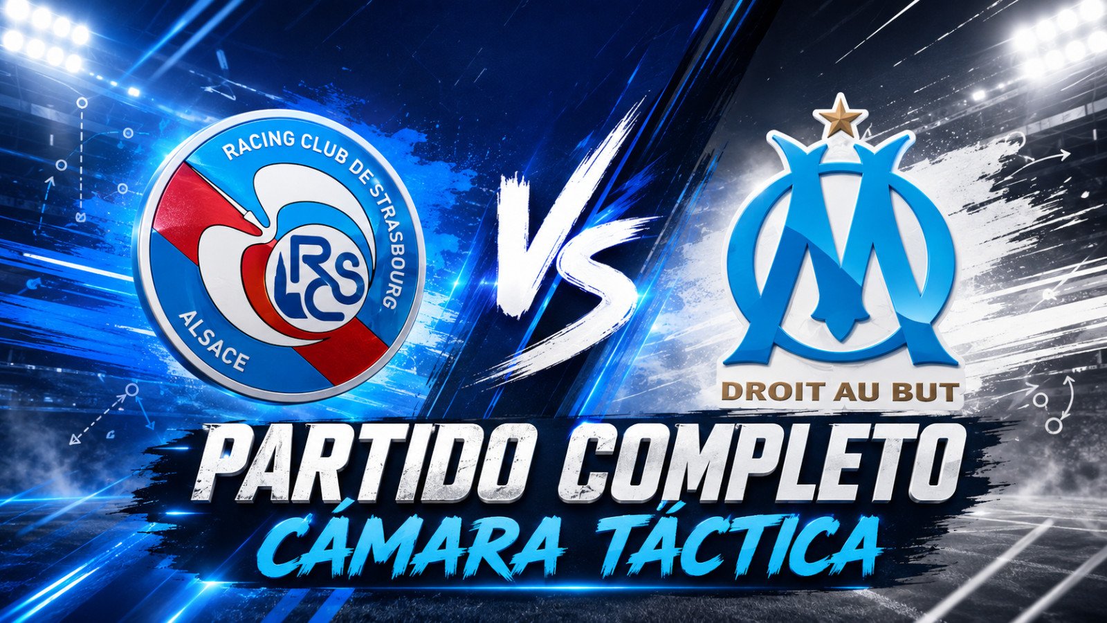 Racing de Estrasburgo vs Olympique de Marsella | Partido completo en cámara táctica